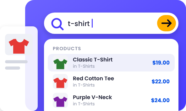 Product Search for WooCommerce live search results